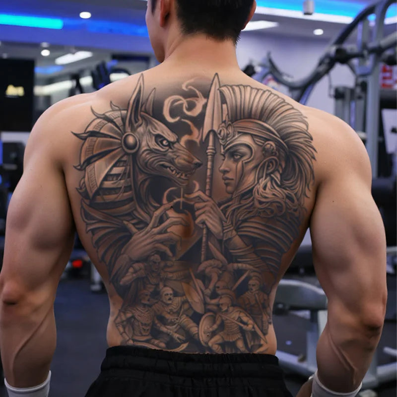 Magic Juice Tinte Wasserdichte Tattoo Aufkleber Große Größe Kräutersaft Temporäre Tattoos Männer Body Art Drache Tiger