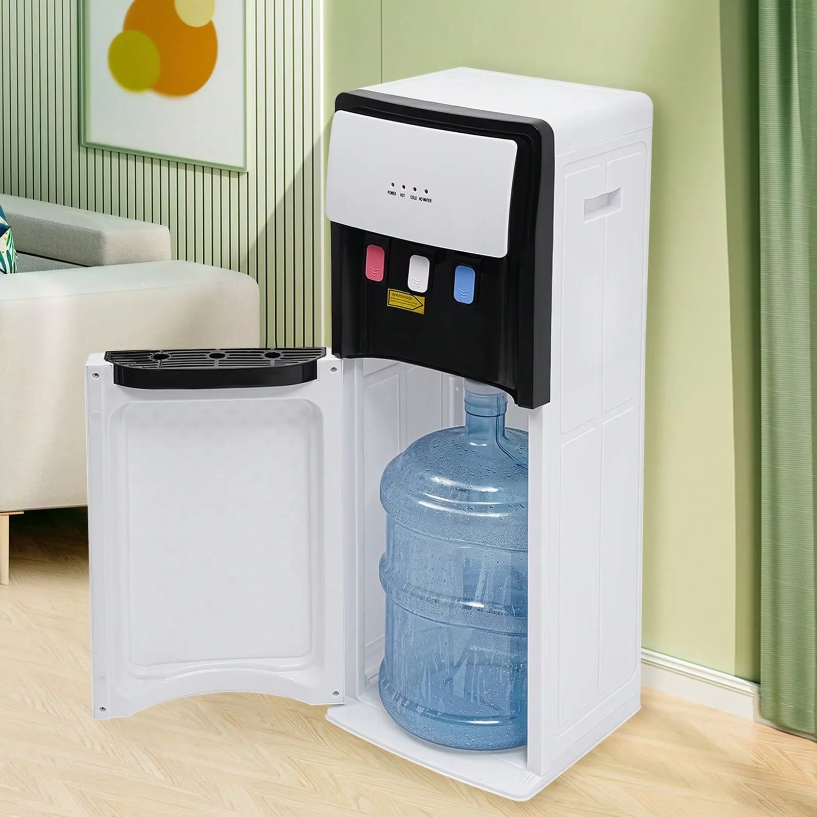 Elektrischer Warm- und Kaltwasserspender, vielseitiger stehender Wasserspender mit unterer Beladung für Zuhause und Büro, 110V US/220V EU