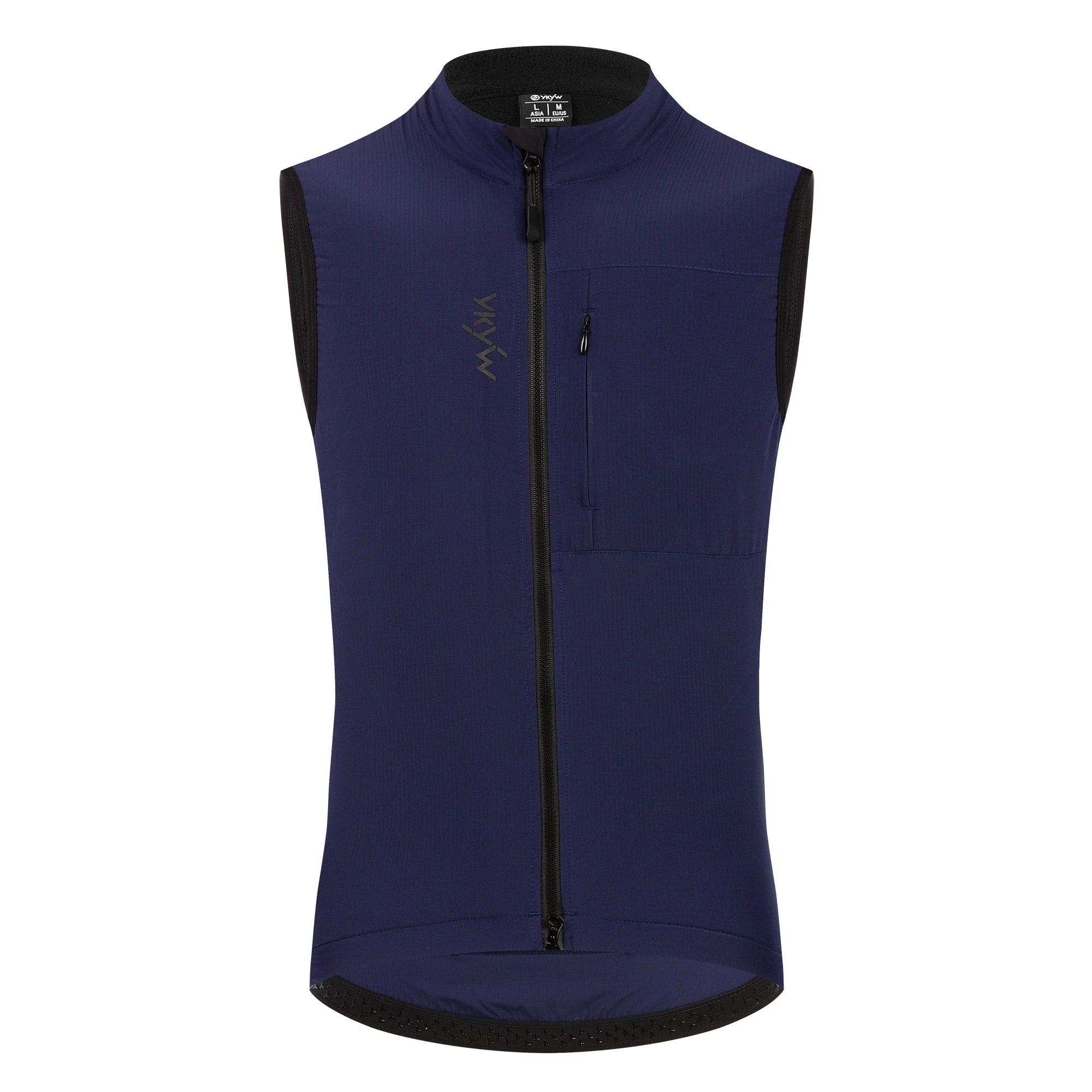 YKYWBIKE Herren Radsport Gelit Thermo-Fleece Fahrrad Windjacke Ärmellose Weste Winddicht Wasserdicht Radfahren