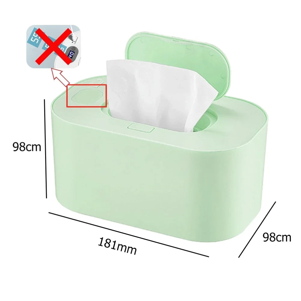 Tragbarer Baby-Feuchttücherwärmer Thermischer USB-Lade-Wickeltuchspender Warmer Wickeltuchwärmer Heizbox für Zuhause
