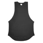 Grey Men's Sleeveless Tank Top Fitness Clothing Sportswear Gym Stringer Bodybuilding Undershirt Fashion Vest for Men