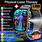 2026 Neue Gesundheits-Smartwatch Lasertherapie Reduziert Drei Hochs Blutsauerstoff Blutdruck Harnsäure Blutfette EKG-Smartwatch Für Herren