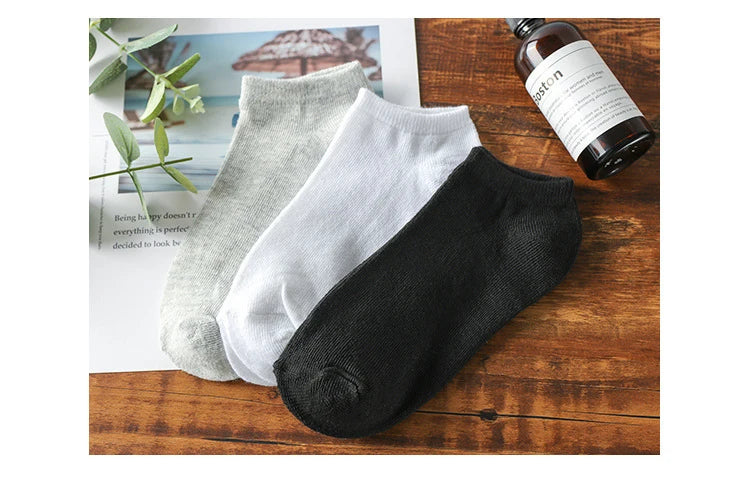10/20/30 Paar Herren Socken Ankle Socks Weiß Schwarz Atmungsaktiv Bequem Schweißabsorbierend Boot Socken Unisex Freizeit Uni Kurze Socken