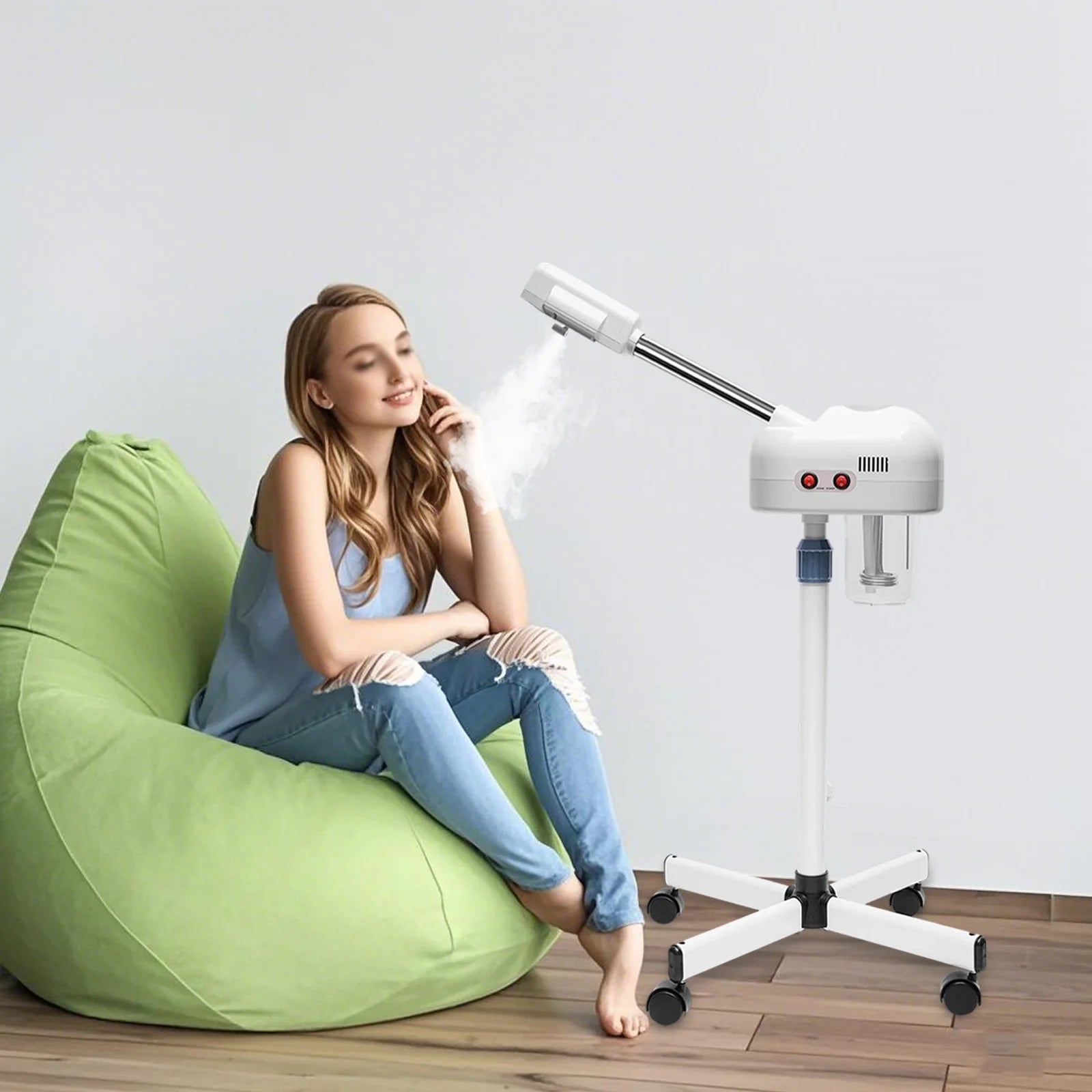 Professioneller 2-in-1-Ozon-Gesichtsdampfer mit automatischer Abschaltautomatik für Schönheitssalons, Spas und Hautpflege zu Hause