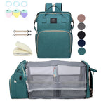 Wickeltasche Leichtgewicht Tragbares Klappbett Großraum-Reise-Maternity-Taschen Baby-Rucksack Weibliche Mama-Ausgehtasche