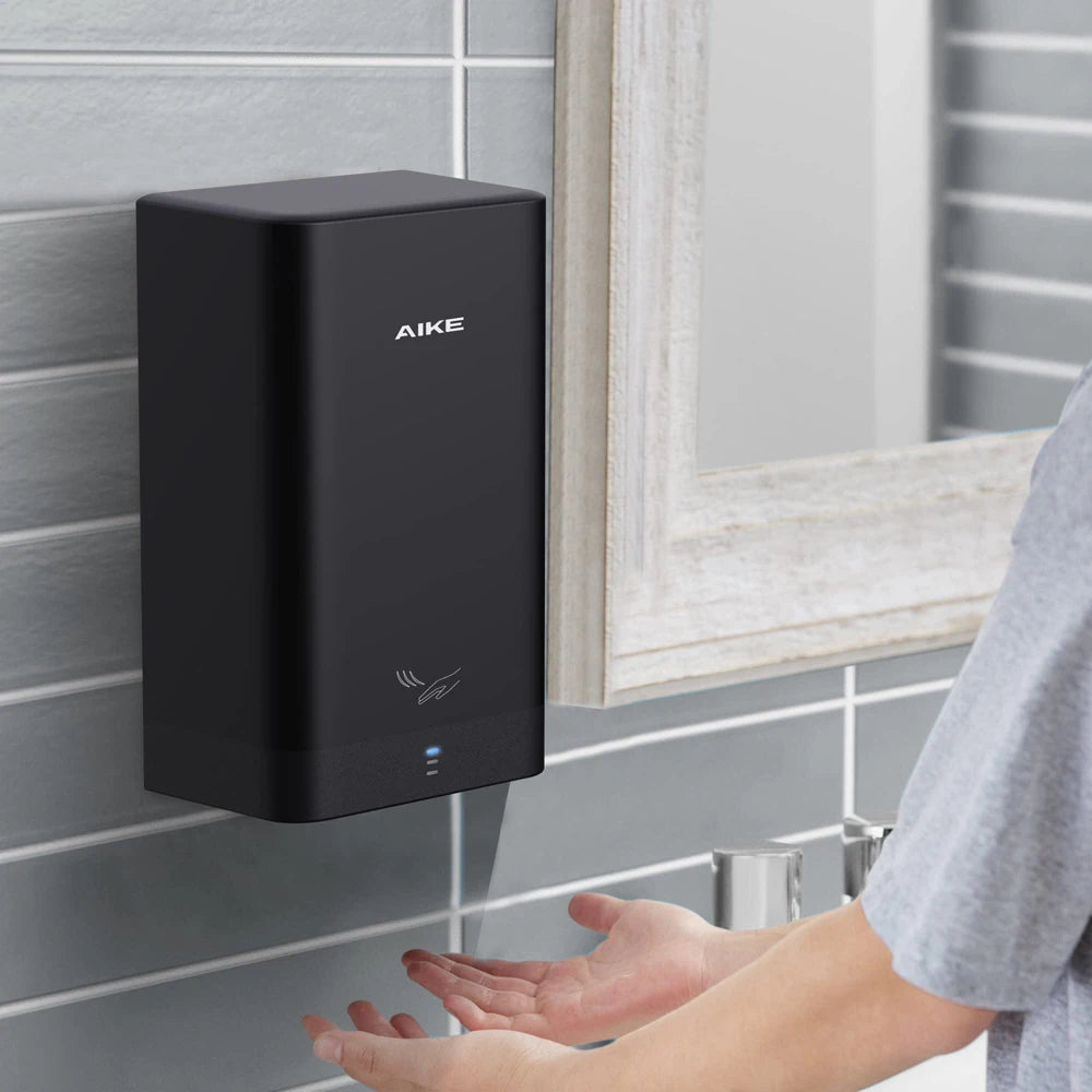 AIKE Automatischer Wand-Händetrockner Tragbarer Mini-Händetrockner WC Hände trocknen 10-15s Schnelles Trocknen 900W 110V oder 220V AK2822