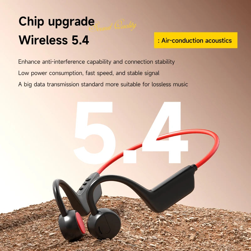 OnePlus Knochenschall-Headset Sportkopfhörer IPX8 wasserdicht Bluetooth 5.4 kabellose Kopfhörer Freisprechfunktion mit Mikrofon für Sport