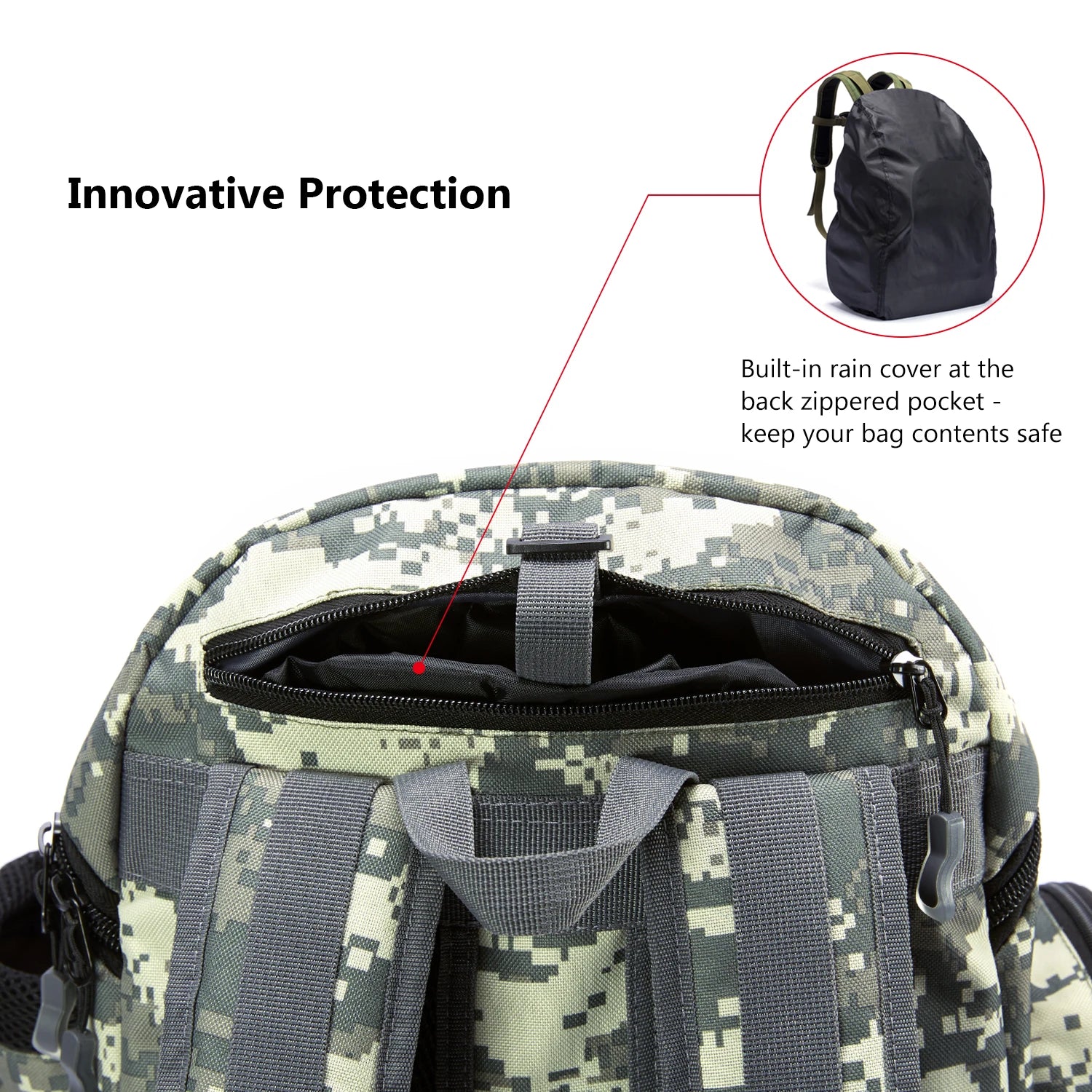 Bassdash Angeltasche Köderrucksack Leicht Taktisch Köderbox Multifunktional