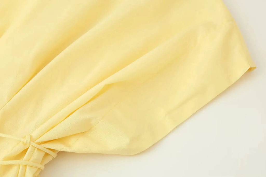 KONDALA 2026 Frühling Sommer Vintage Damenkleid Mode Einreihig Schärpen Drapierter V-Ausschnitt Ärmellos Schicke Braune Damenkleider