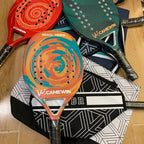 Neuestes hochwertiges Beach-Tennis-Racket aus Carbonfaser, weiche EVA-Oberfläche, Beach-Tennisschläger mit Tasche, leicht