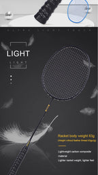 ALP ZJ2.0 Pro 4U 85g 100% Carbonfaser + Titanlegierung Badmintonschläger Ultraleichte Sportausrüstung Schläger Badmintontraining