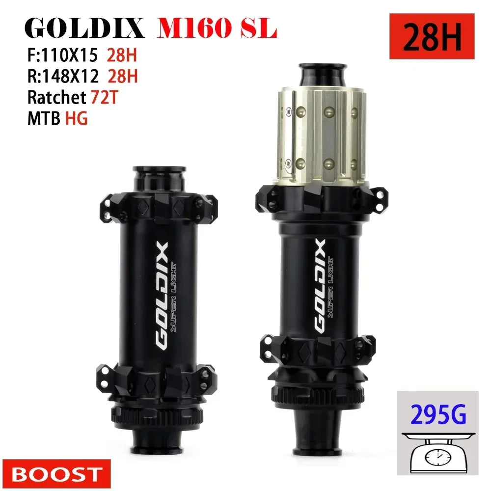 GOLDIX M160 Superleichte MTB BOOST Naben Center Lock Disc 28H Ratchet 72T Mountain XD Fahrradnabe für Shimano SRAM 11 12 Speed
