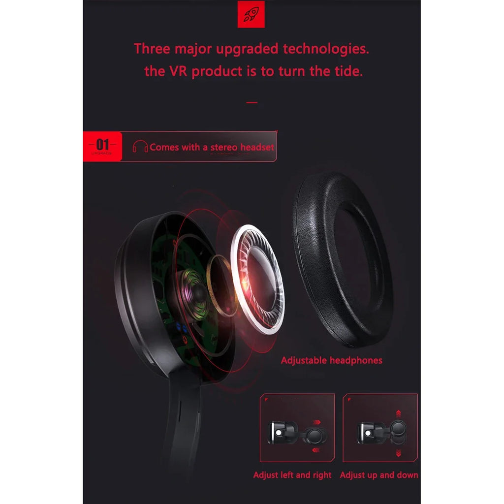 VR Shinecon 10.0 Helm 3D-Brille Virtual Reality Headset für Smartphones VR-Brille Videospiel Fernglas