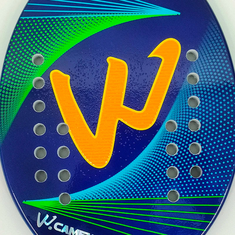 Camewin Beach Tennis Racket 50% Carbon Inner Core EVA Foam Fibe Send Protective Bag High Quality Tennis Racket 2024 the New