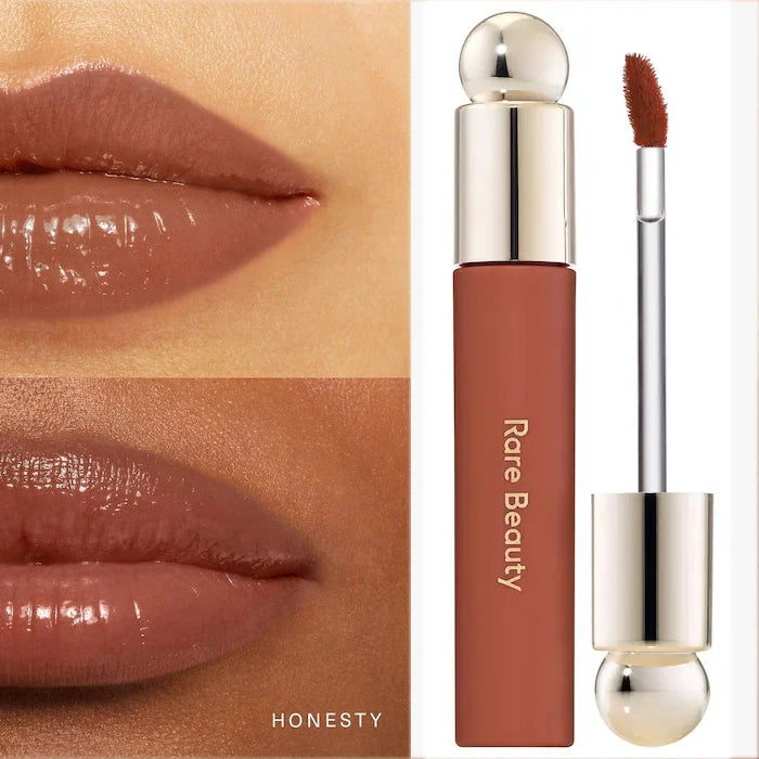 Rare Beauty Melting Cream Blush Make-up Matt Perlmutt Textur Glitzer Rouge Highlighter Hell nähren befeuchten Lipgloss