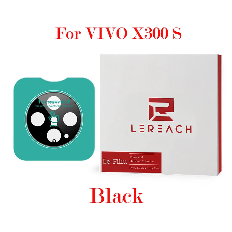 Lereach für VIVO X300 Ultra X300S Selbstpositionierender Rahmen Gehärtetes Glas Kameraobjektivschutz Anti-Kratz-Folie