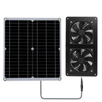 Hocheffizienter Outdoor Solarpanel-Doppellüfter für Hundehütte, Lager, Wohnmobil, Gewächshaus-Lüfter, Luftpumpe zur Temperaturkühlung