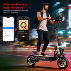 Neuer HALO KNIGHT T107Pro Smart E-Scooter für Erwachsene, großes Display, 60V 38.4Ah Akku, 3000W Dualmotor, 95KM/H Leistungsstarker Elektroroller