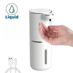 Automatischer Flüssig-/Schaumseifenspender, berührungsloser elektrischer Spender, USB-wiederaufladbar mit Infrarotsensor für Bad, Küche