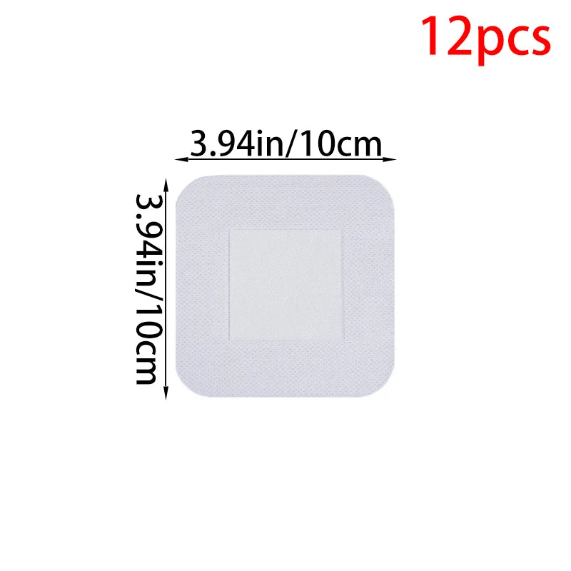 12/25/50Pcs Large Size Hypoallergenic Non-woven Wound Dressing Band Aid Bandage 6*7 10*10 10*15 10*25cm