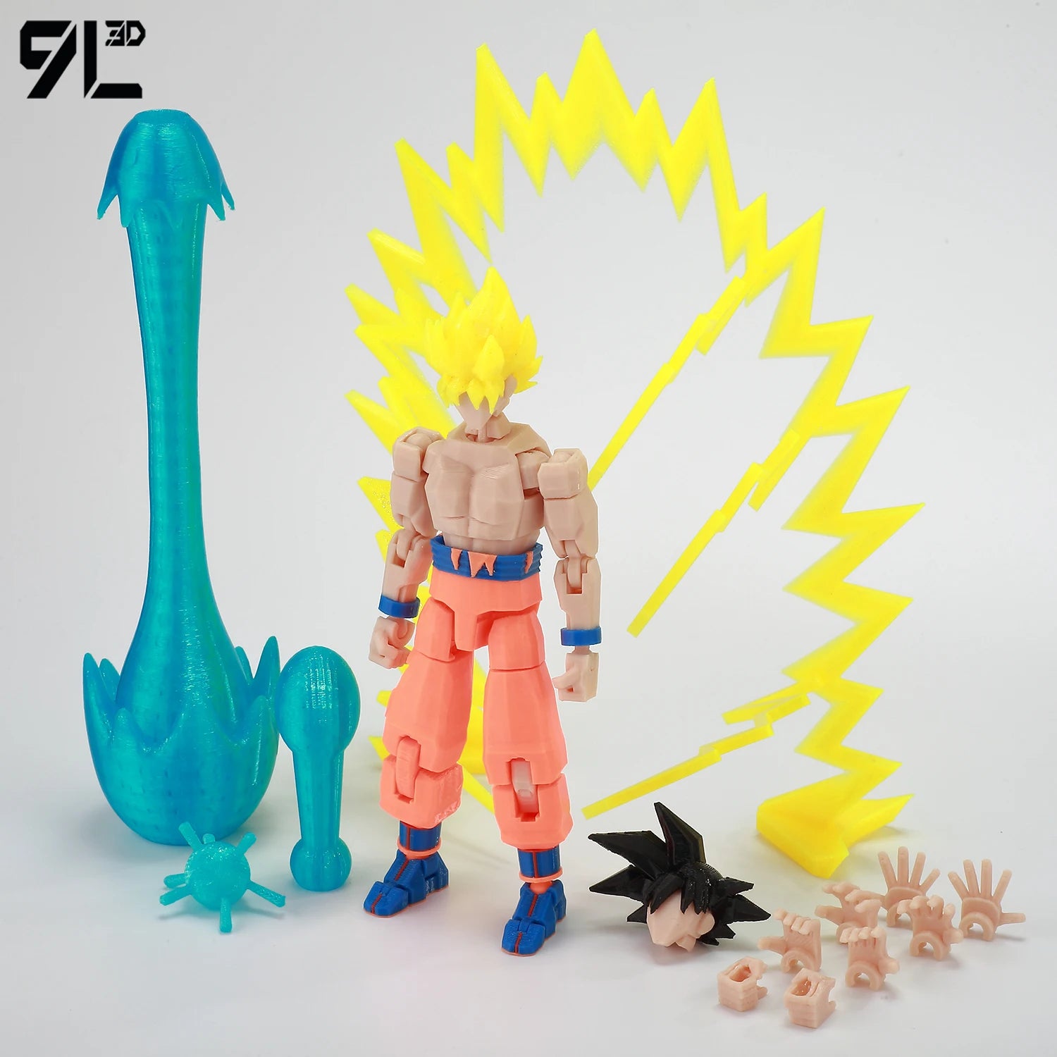 9L3D Gedruckte Dragon Ball Son Goku Vegeta Beerus Frieza Anime Lucky13 Dummy13 Titan13 Actionfiguren Mehrgelenkige Bewegliche Spielzeuge