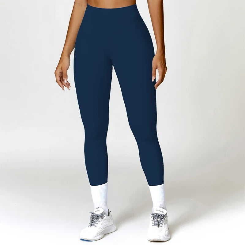 Neue Sommer High Waist Sport Leggings Damen Stretch Gymnastikhose Damen Lauf-Workout-Leggings Weibliche weiche Strumpfhose Push Up Yoga Hose