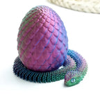 4tlg/Set 3D-gedrucktes Schlangen-Überraschungsei als Dekoration, flexible Gelenke, das beste Geschenk für 3D-Druck-Enthusiasten