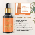 WK JALY Medium Selbstbräunertropfen, Natürlicher Glanz, Sonnenbräunungstropfen, Bräunung ohne Sonne für Gesicht, Körper, zur individuellen Bräune der Hautpflege hinzufügen