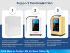 Alkalische Wassermaschine Ionisator PH Wassergerät Alkalischer Wasserspender 5 Platten Platinbeschichtung Alkalischer Wasserionisator