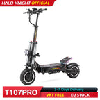 Neuer HALO KNIGHT T107Pro Smart E-Scooter für Erwachsene, großes Display, 60V 38.4Ah Akku, 3000W Dualmotor, 95KM/H Leistungsstarker Elektroroller