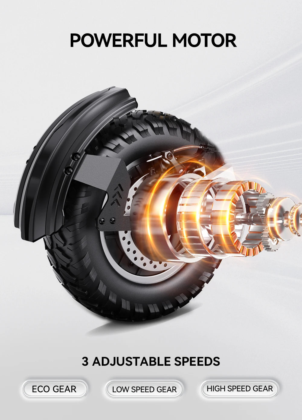 T10 Tragbarer E-Scooter 900W Spitzenleistung 48V 13.5/18 Ah Akku Elektroroller für Erwachsene 11 Zoll Offroad-Reifen Elektroroller