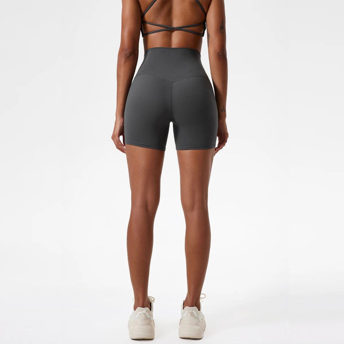 Hearuisavy Damen Yoga Shorts Sommer Soft Buttock Lift Gym Leggings High Waist Sport Shorts Damen Running Workout Shorts Female