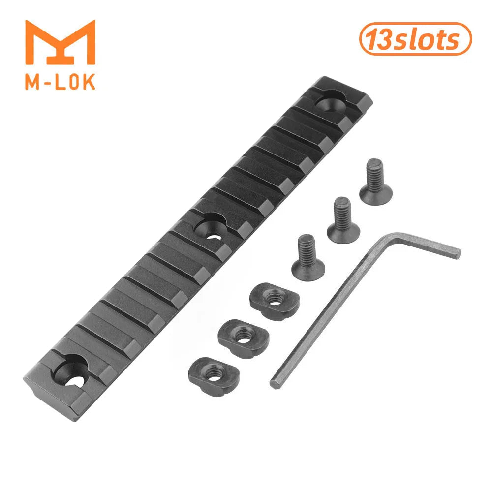 Jagd Taktische Picatinny Schiene 3-13 Slots 20mm Aluminium Schienenadapter Halterung für Keymod / M-LOK System Handschutz Zielfernrohr Montagebasis