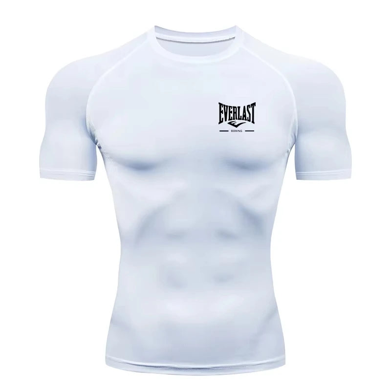 Neues Kompressions-Lauf-T-Shirt für Herren, Kurzarm, Fitnessstudio, Training, Sportbekleidung ZY00139