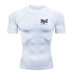 Neues Kompressions-Lauf-T-Shirt für Herren, Kurzarm, Fitnessstudio, Training, Sportbekleidung ZY00139