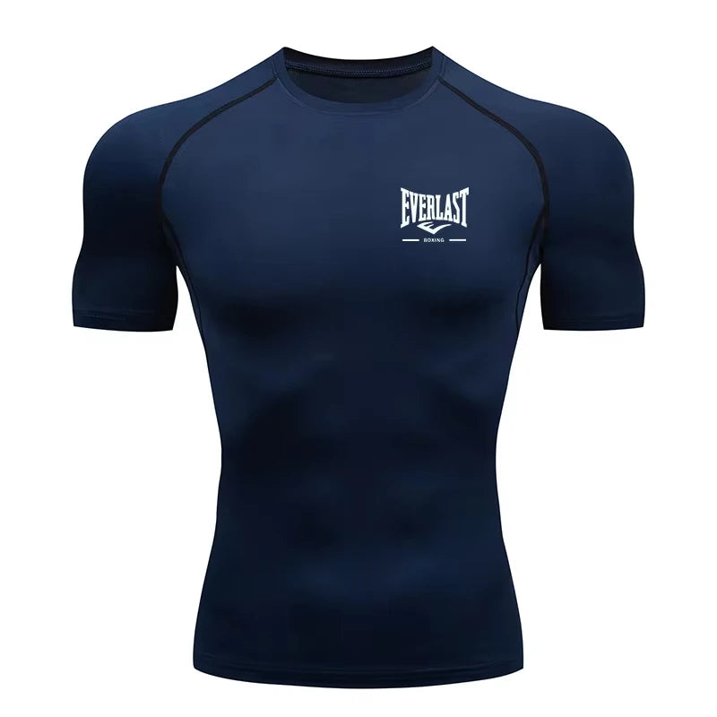 Neues Kompressions-Lauf-T-Shirt für Herren, Kurzarm, Fitnessstudio, Training, Sportbekleidung ZY00139