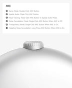 Picun F8MAX ANC Kabellose Kopfhörer 59dB Hybrid Active Noise Cancelling Spatial Audio Earphone Bluetooth 6.0 Over-Ear Headset 180H
