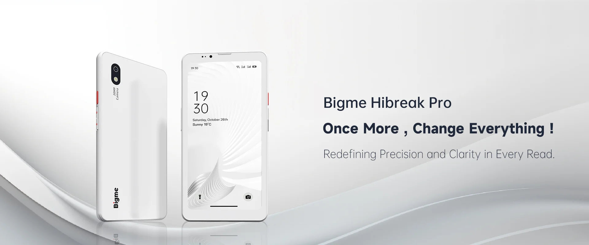 BIGME Hibreak Pro eBook-Reader, 6,13 Zoll Schwarz-Weiß E-Ink-Bildschirm, 300PPI Android 14 OS 8GB+256GB E-Reader-Tablet mit NFC