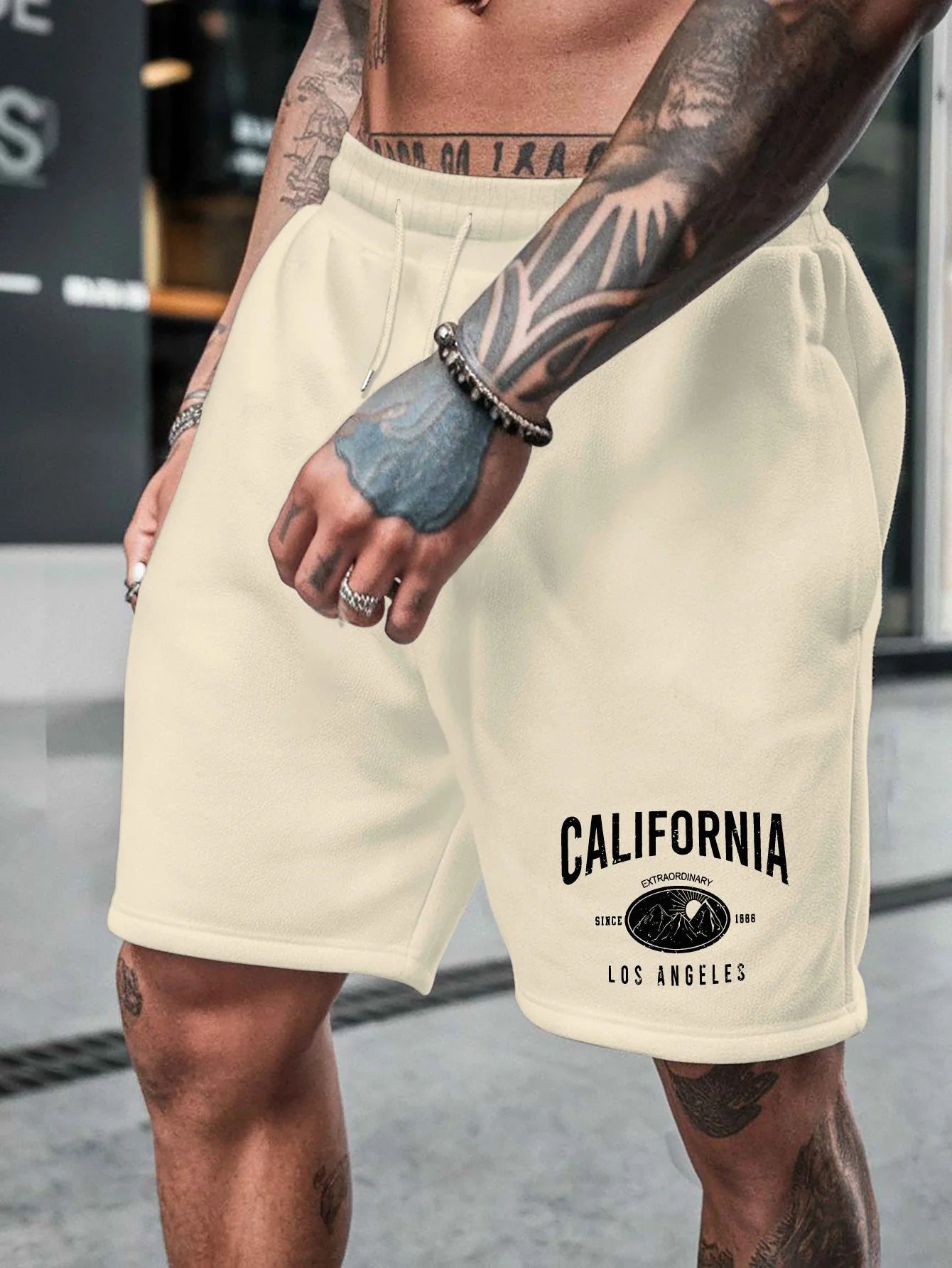 Kalifornische spezielle Shorts für Herren, geeignet für lässige Sommerkleidung, multifunktionale mittellange Sport-Shorts