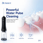 Dr.Yadent YD06 Kabelloser Munddusche Wasserflosser 300ML Tragbarer Wasserstrahl USB-C Schnellladung 7 Düsen 4 Modi IPX7 Wasserdicht