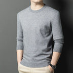 2025 Neuer Herren-Freizeitpullover Rundhals Langarm Strickpullover Rautenmuster Mode Vielseitiges Oberteil 2029