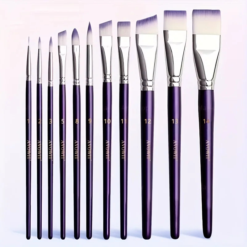7/11pcs Professional painting brush set, wide and delicate brushes for artistic makeup and design, facial and body art brushes Hauptbild