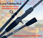 PHISHGER Spinnrute Baitcasting Reiserute Kohlenstoff Miniware Für Angelruten Wurfgewicht 5-30g M Fast Ultraleicht Köder Forellenrute