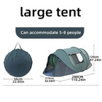 5-8 Personen Schnellaufbau-Wurfzelt wasserdichtes Campingbootzelt Outdoor-Zelt vollautomatisch Pop-Up