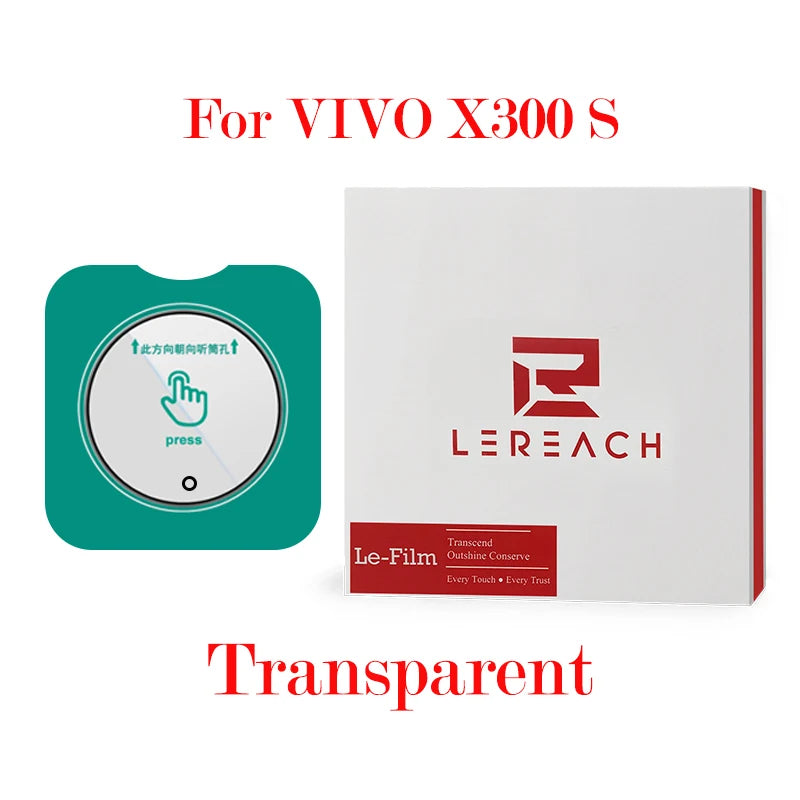 Lereach für VIVO X300 Ultra X300S Selbstpositionierender Rahmen Gehärtetes Glas Kameraobjektivschutz Anti-Kratz-Folie