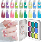 LIMEGIRL Gradient Gel Set Semipermanent – Hochglänzend – Farbverlauf – Buntes Nagelgelpolitur-Set Ablösbarer Lack für Nagelkunstdesign