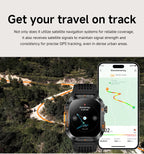 2025Neue GPS Smartwatch für Xiaomi IOS Militärkompass Taschenlampe Smartwatch Herren 10ATM Wasserdicht 100+Sportmodi BT Anruf Uhr