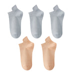 10 Stück=5 Paar Damen Socken Casual Atmungsaktiv Hohe Qualität Knöchelsocken Sommer Low Cut Baumwolle Dünne Kurze Elastische Socken calcetines