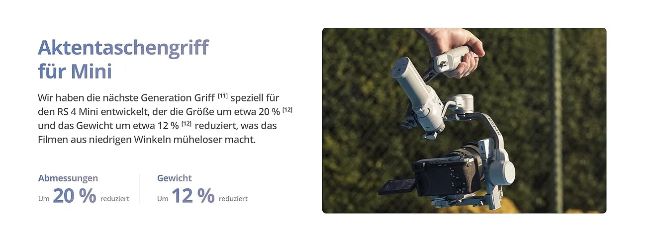 DJI RS 4 Mini Intelligente Empfindliche Nachführung Funktioniert Mit Kameras Smartphones Schneller Vertikaler Wechsel Bereit In 1S Handheld Gimbal Kamera