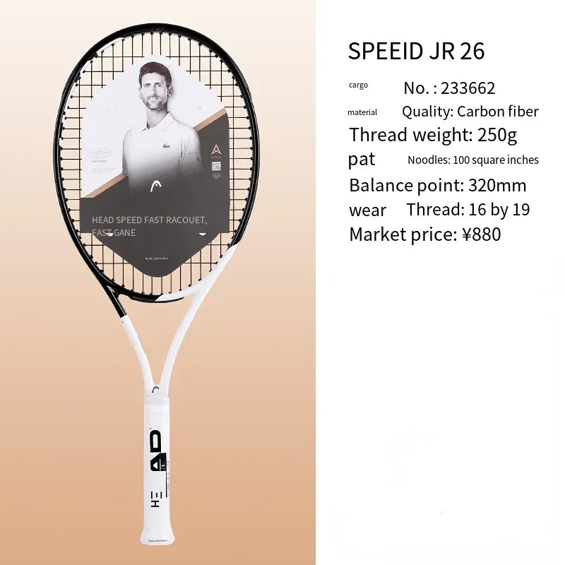 HEAD 2026 Neuer Carbon Tennisschläger für Herren Damen Tenis Raquete Blau